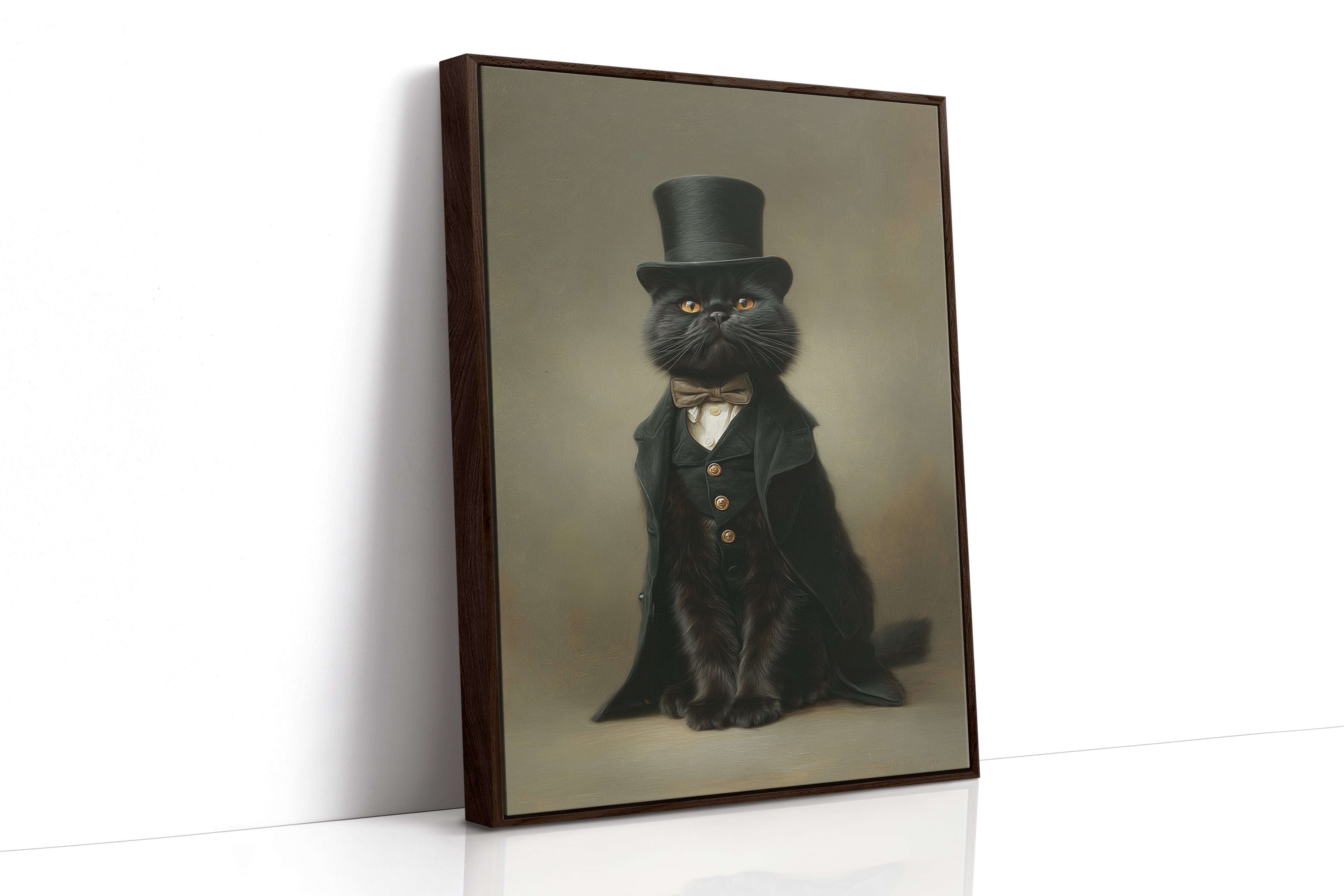 Dapper Feline's Grand Entrance