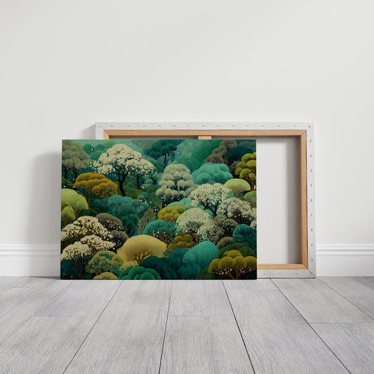 Forest Waves Dance In Emerald Light