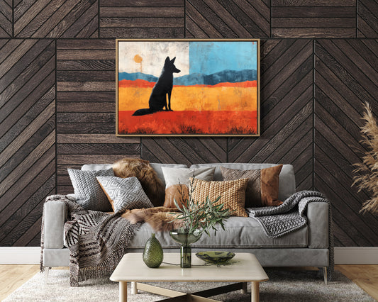 Prairie Wolf Watches Morning Rise