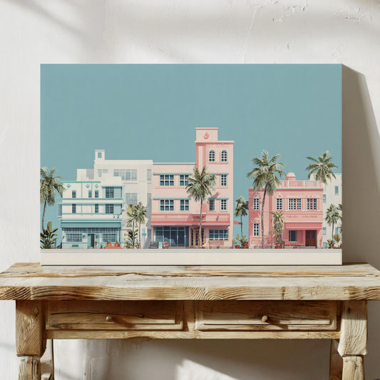 Pastel Dreams Along Ocean Drive