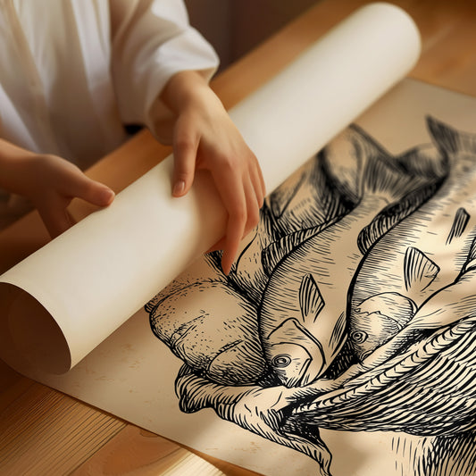 Morning Catch In Rustic Lines