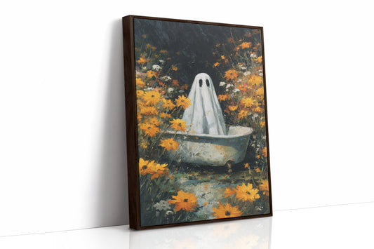 A Ghost Among Golden Petals