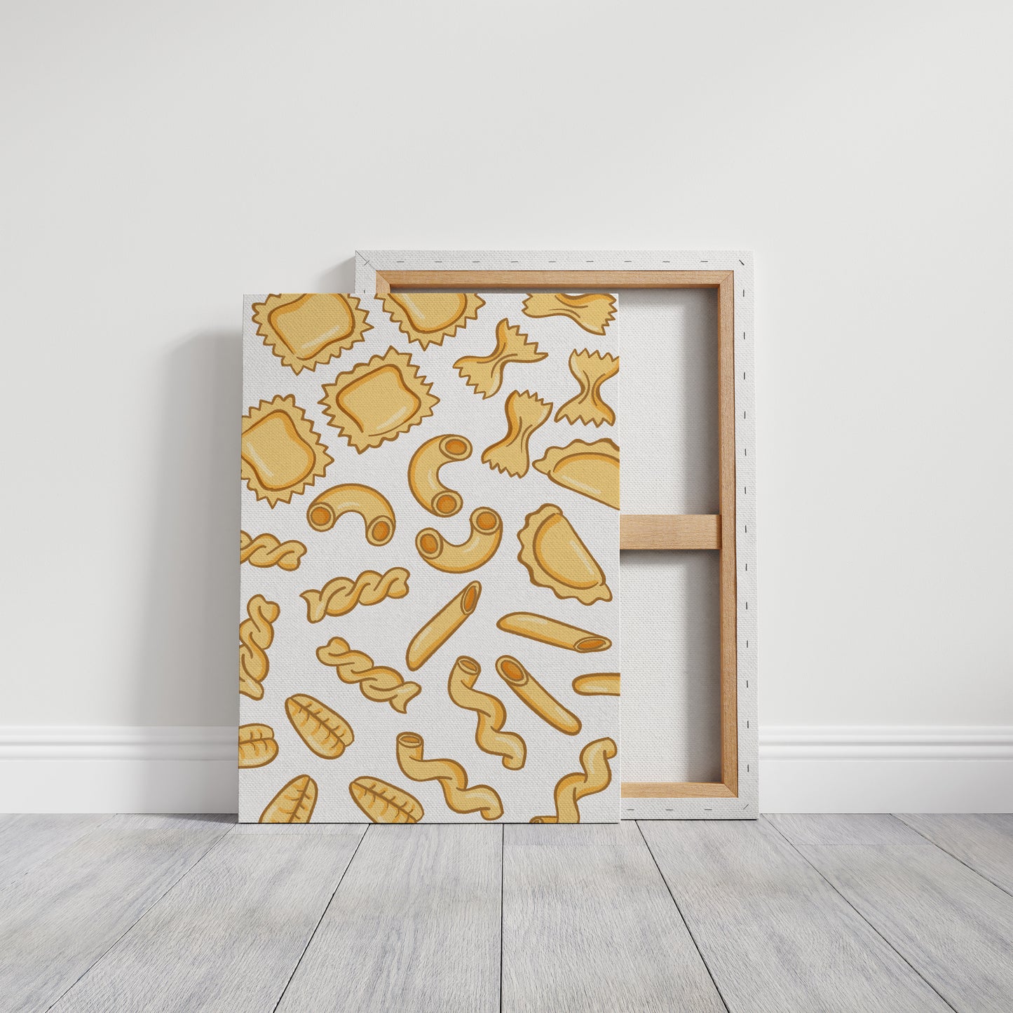 Pasta Shapes Dance In Golden Light