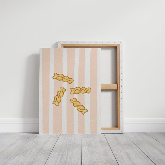Pasta Dances Through Blush Stripes