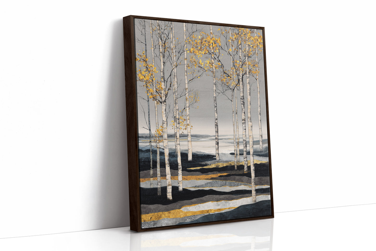 Golden Leaves on Silent Waters