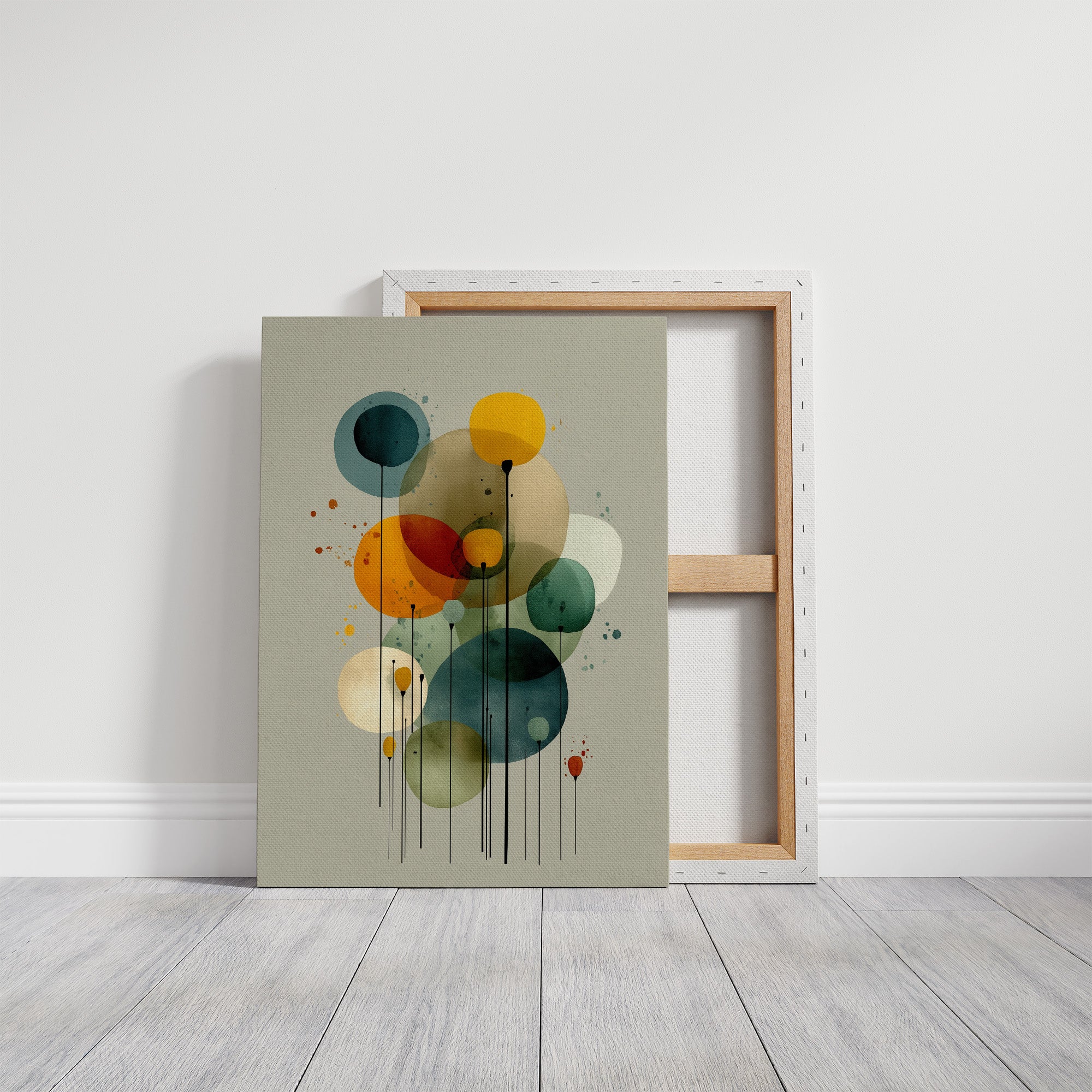 Floating Circles Dance In Light