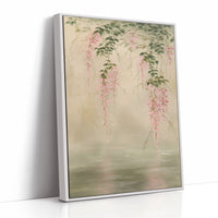 Cherry Blossoms Kiss The Water