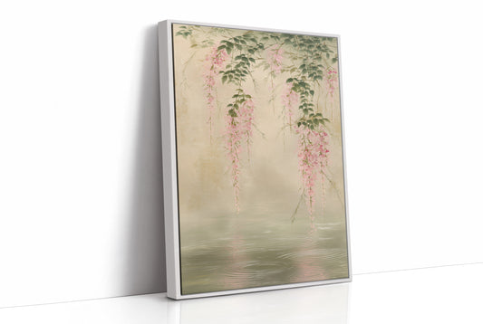 Cherry Blossoms Kiss The Water