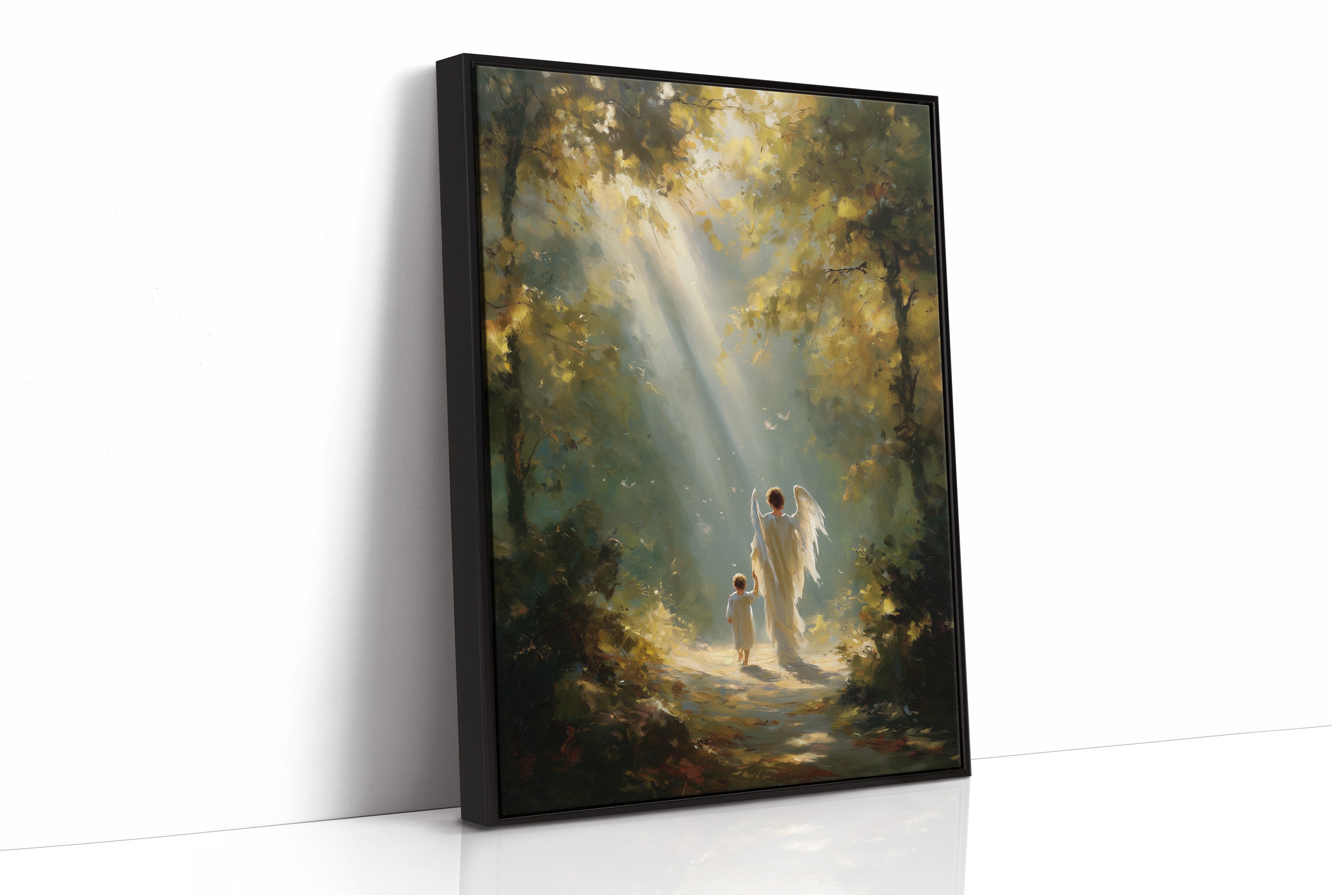 Sunbeams Guide Their Forest Journey