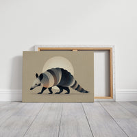 Moonlit Armadillo Carries Desert Patterns