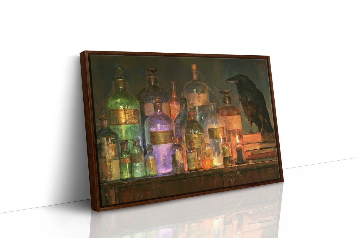 Apothecary Shelf Raven Watch