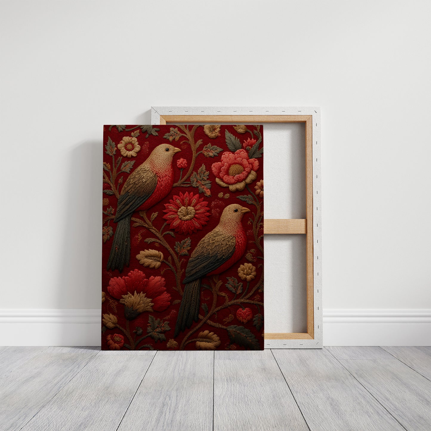 Stitched in Crimson and Gold