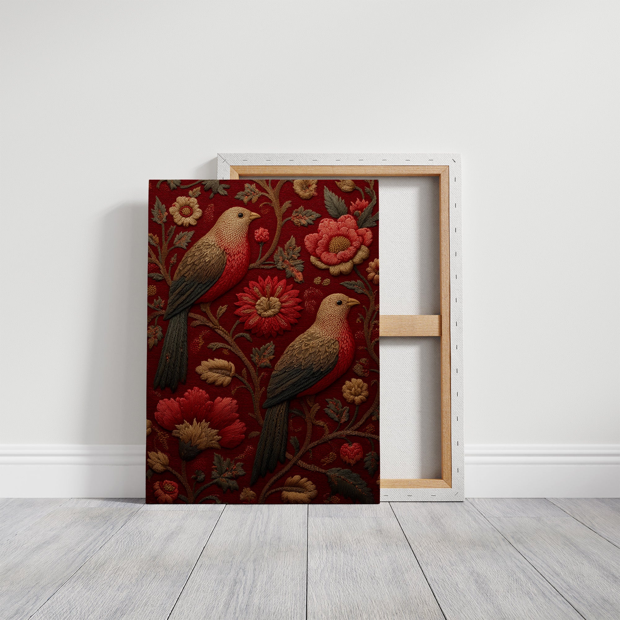 Stitched in Crimson and Gold