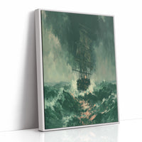 Ghost Ship in Green Squall