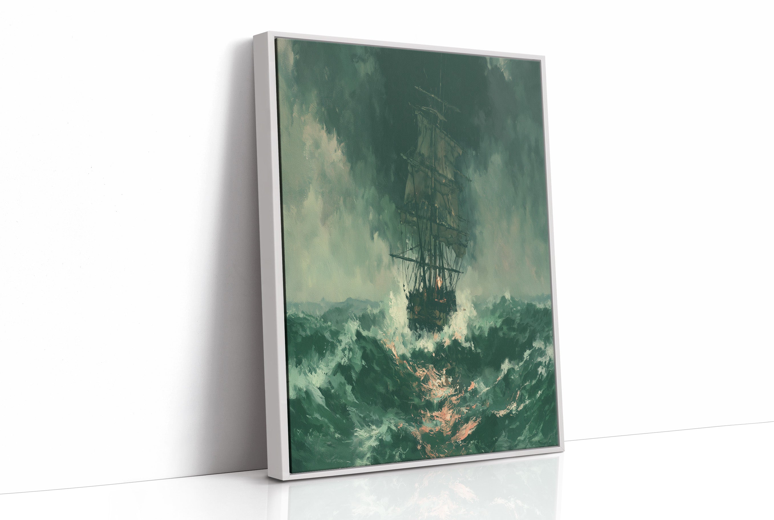 Ghost Ship in Green Squall