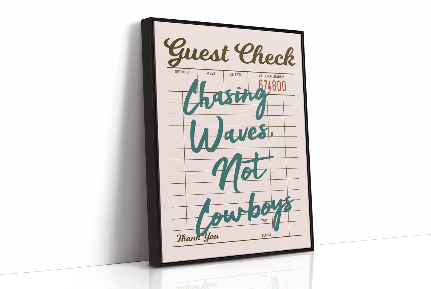 Chasing Waves Not Cowboys