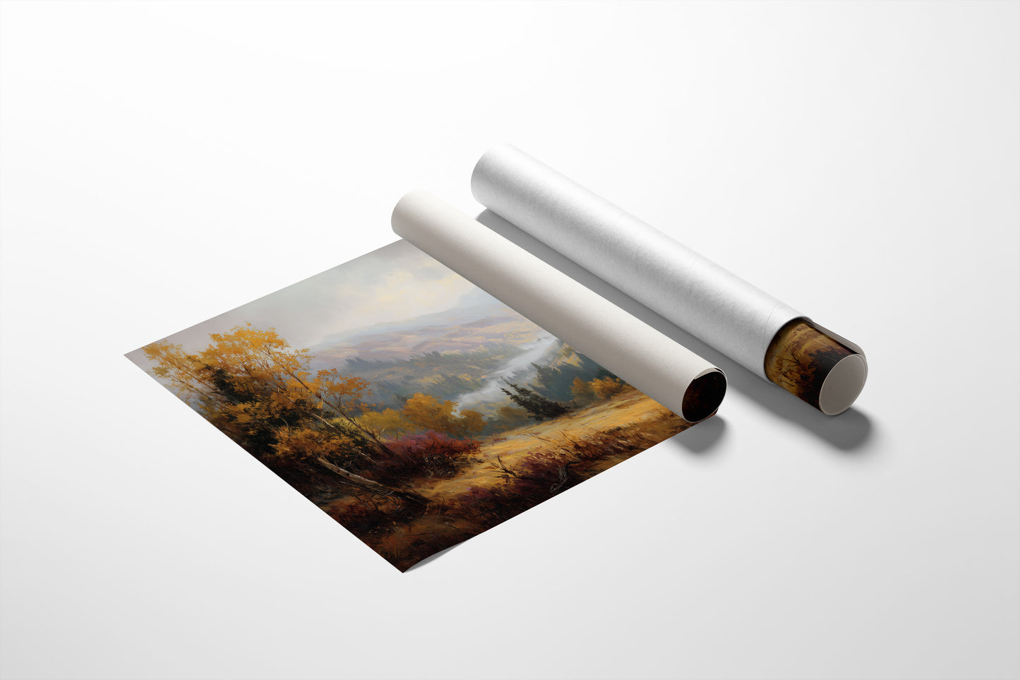 Autumn Valley Between Leather Spines