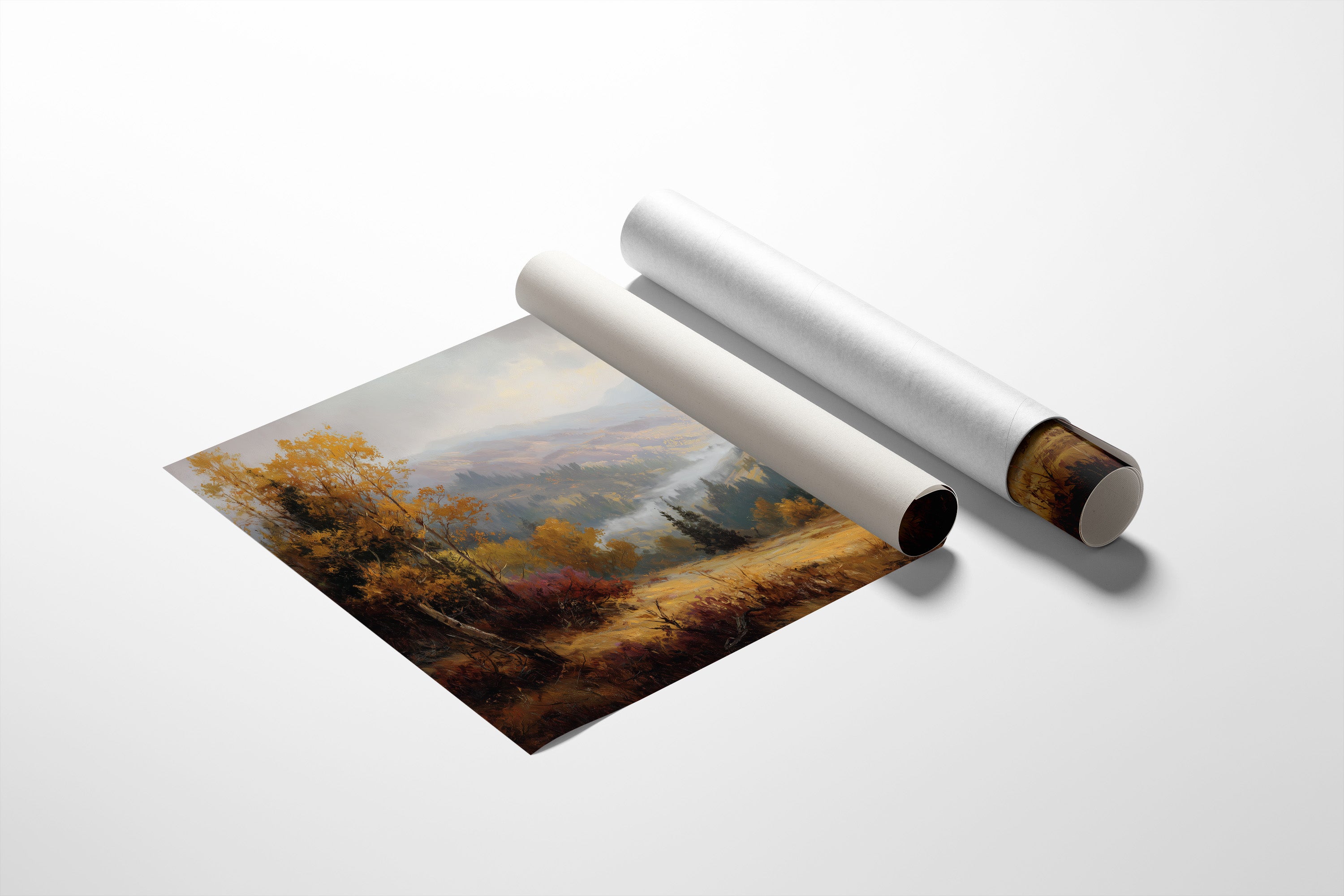 Autumn Valley Between Leather Spines