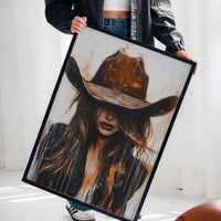 Cowgirl in Crimson – Modern Western Grit