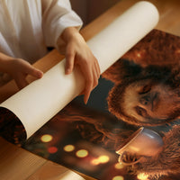 Sleepy Sloth Bokeh Coffee