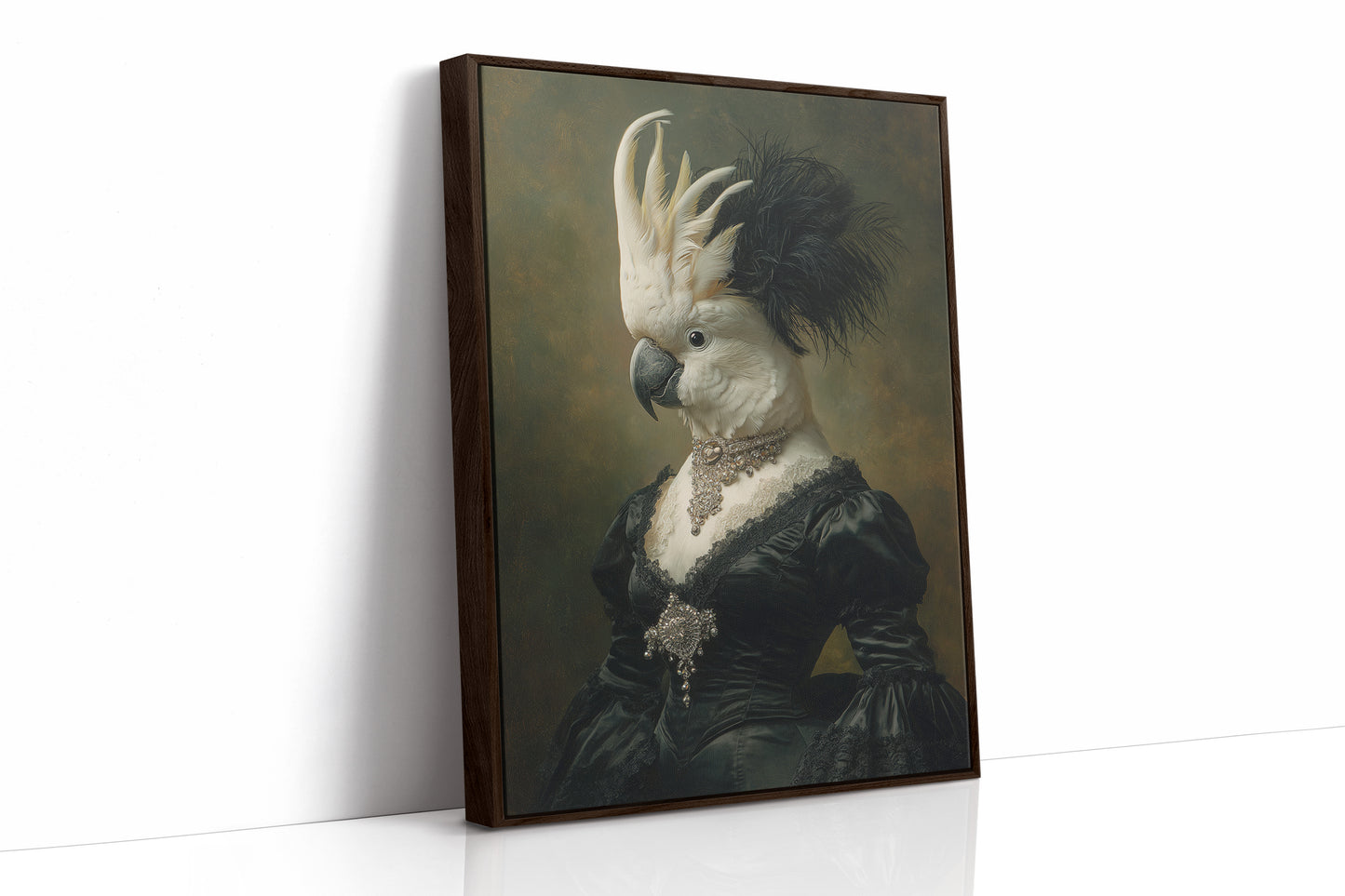 Elegant Feathers Worn Like a Crown