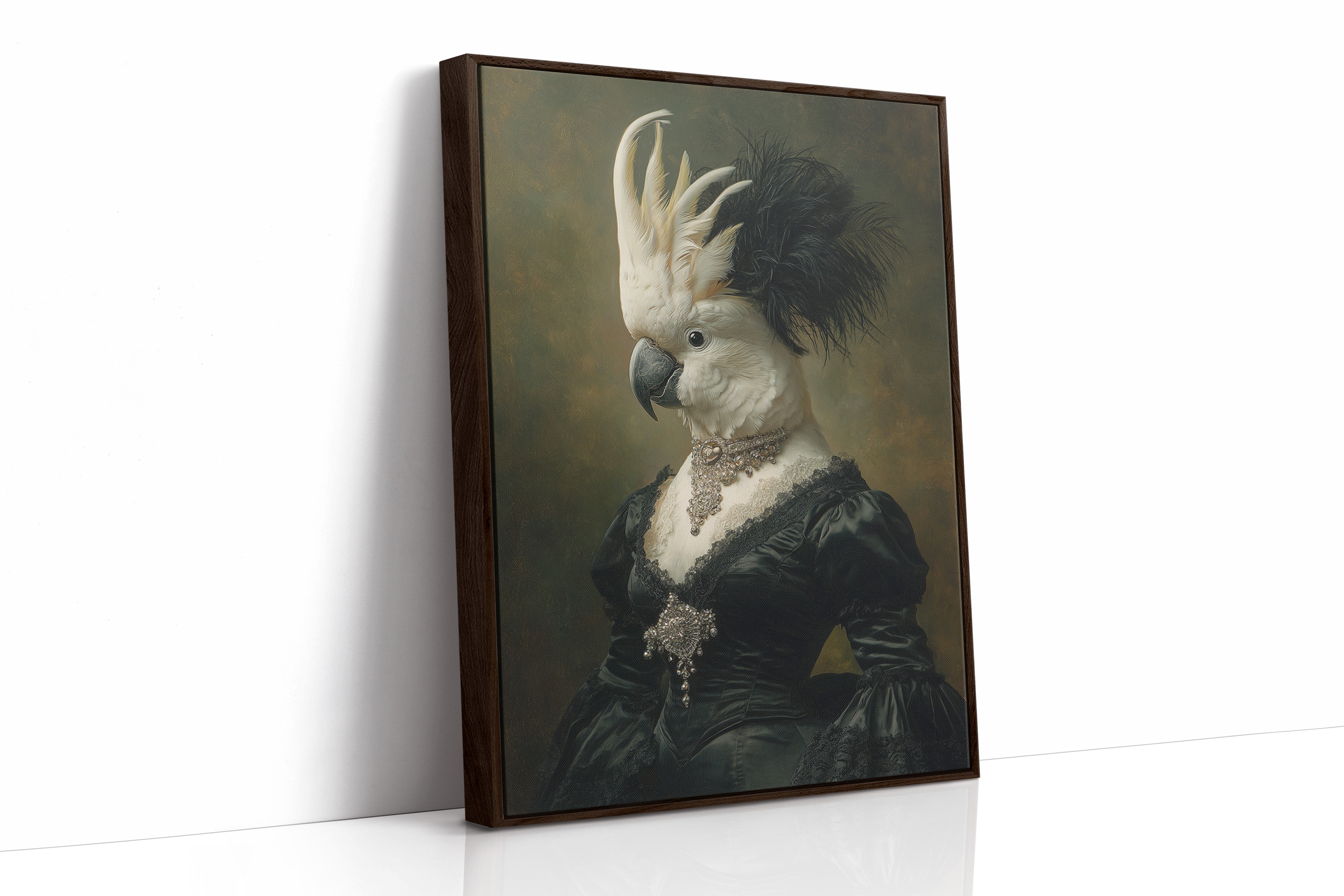 Elegant Feathers Worn Like a Crown