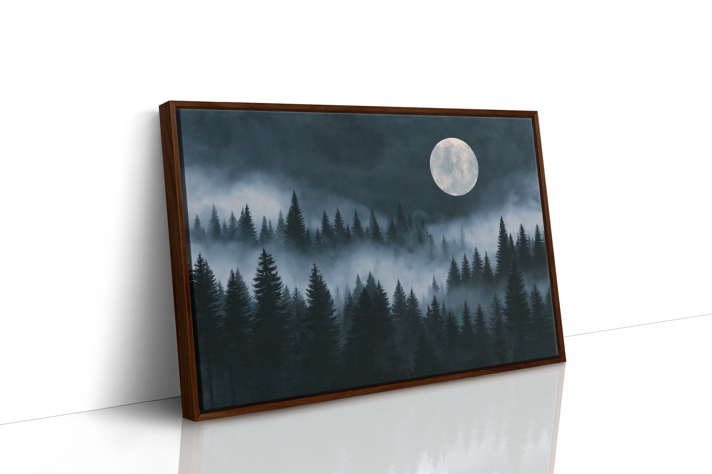 Full Moon Over The Pines