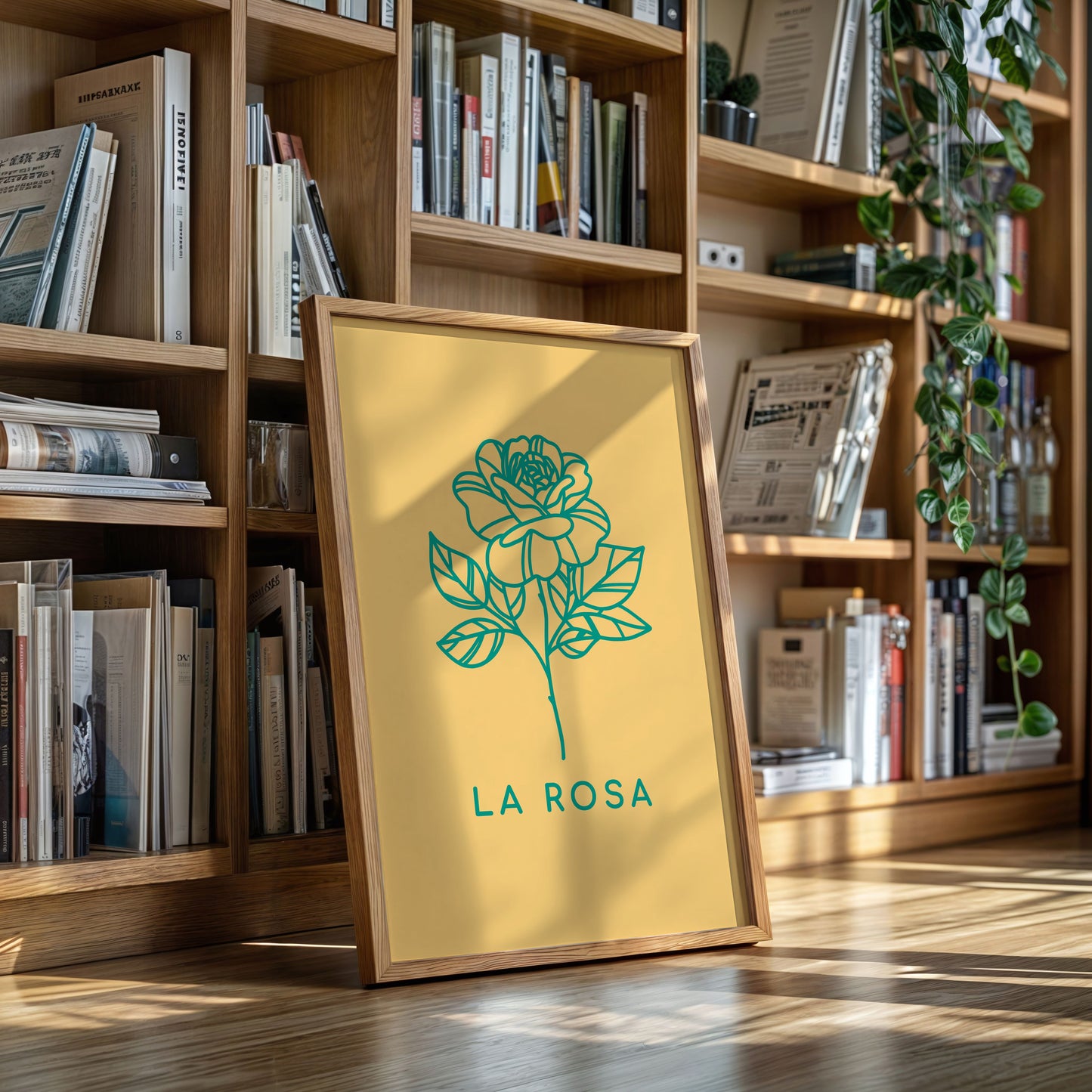 Turquoise Petals Dance Through Amber