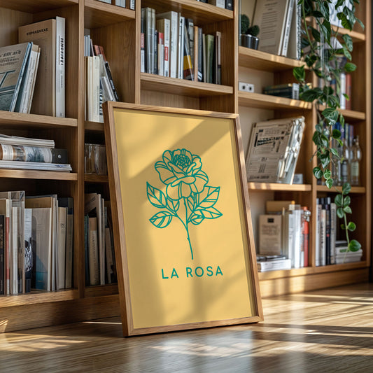 Turquoise Petals Dance Through Amber