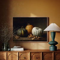 Autumn Gourds Dance With Maple