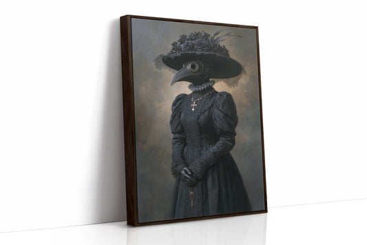 Elegance Beneath a Feathered Veil
