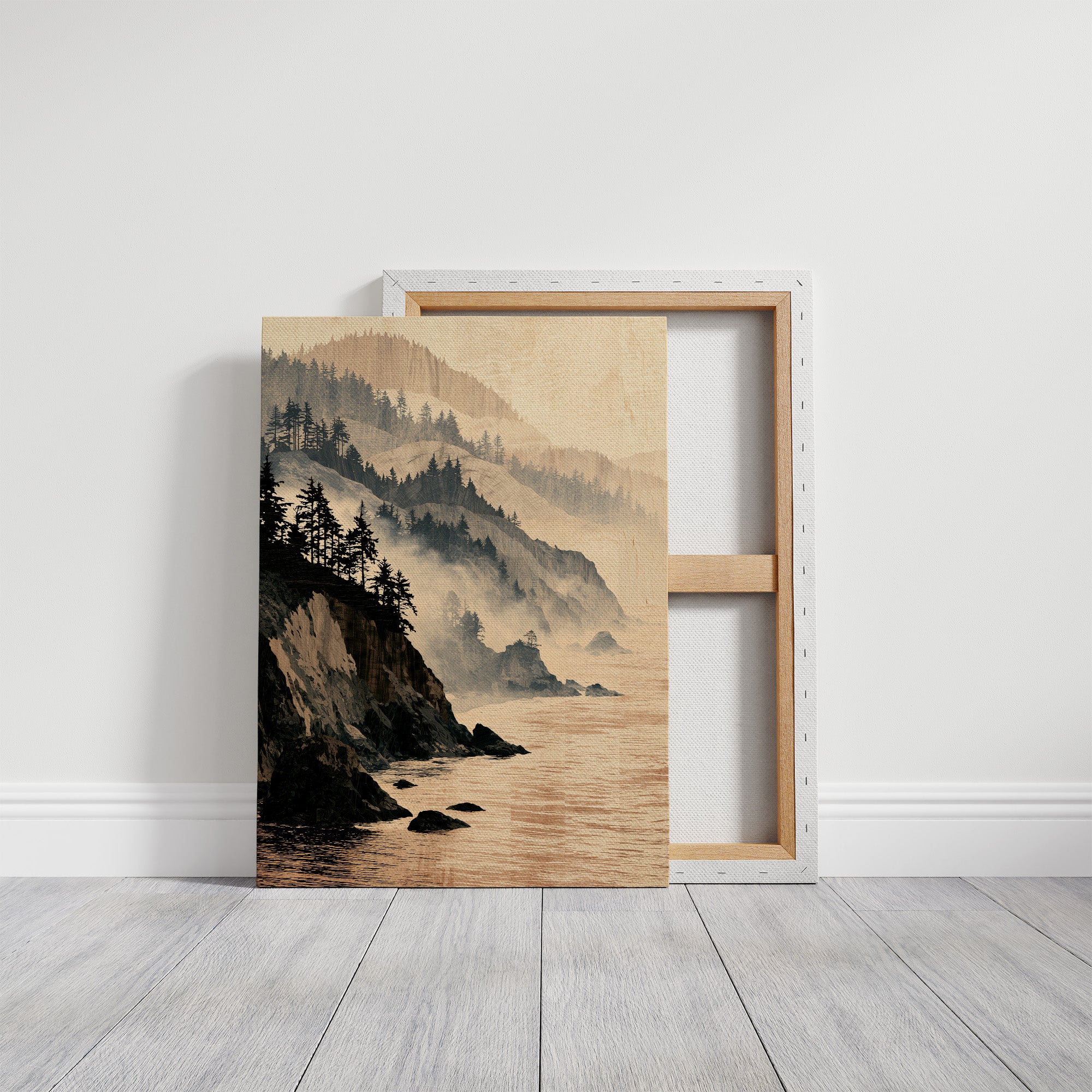 Coastline in Marquetry