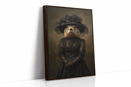 Elegant Rodent in Victorian Attire