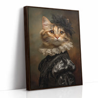 Regal Feline in Victorian Attire