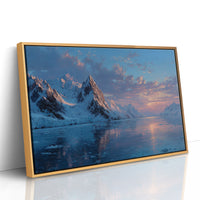 Glacial Sunset Reflections