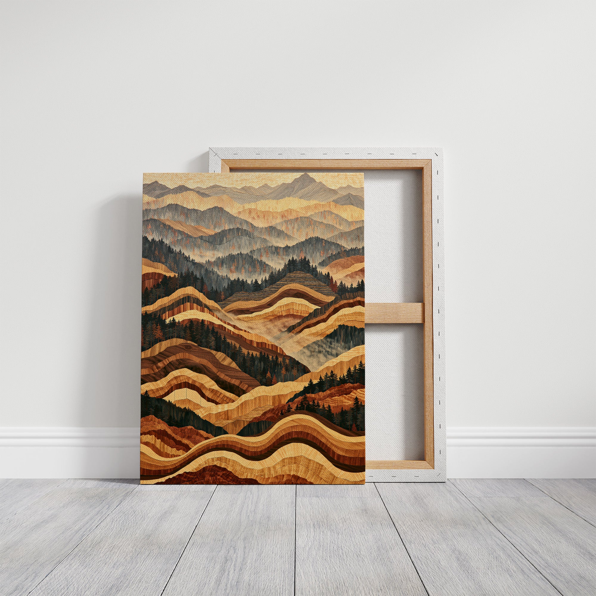 Rolling Foothills in Marquetry