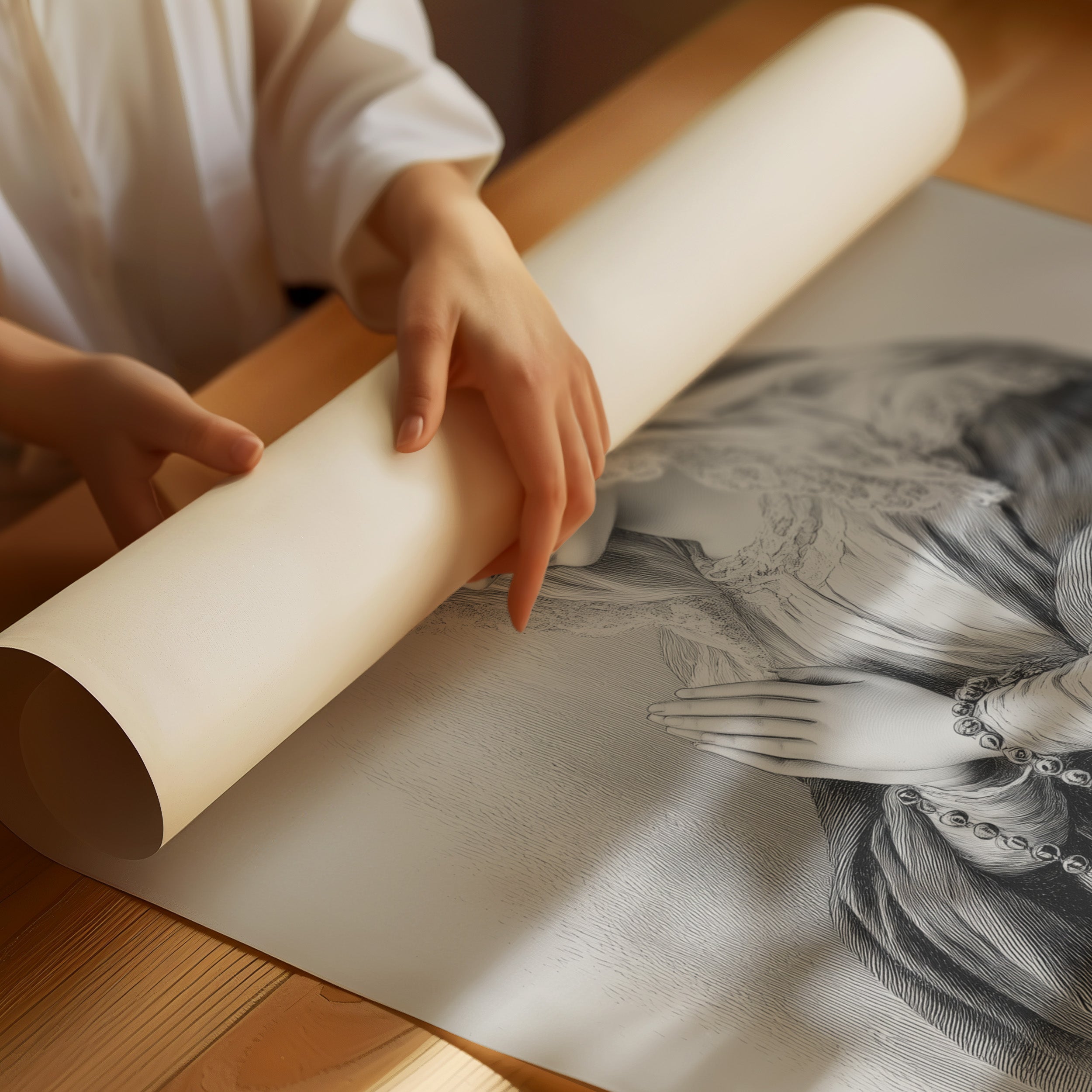 Quiet Prayer On Rustic Wood