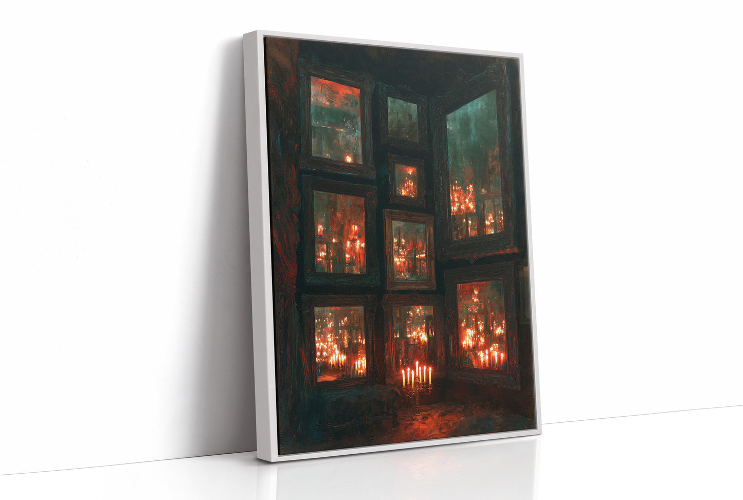 Infinite Candlelit Reflections