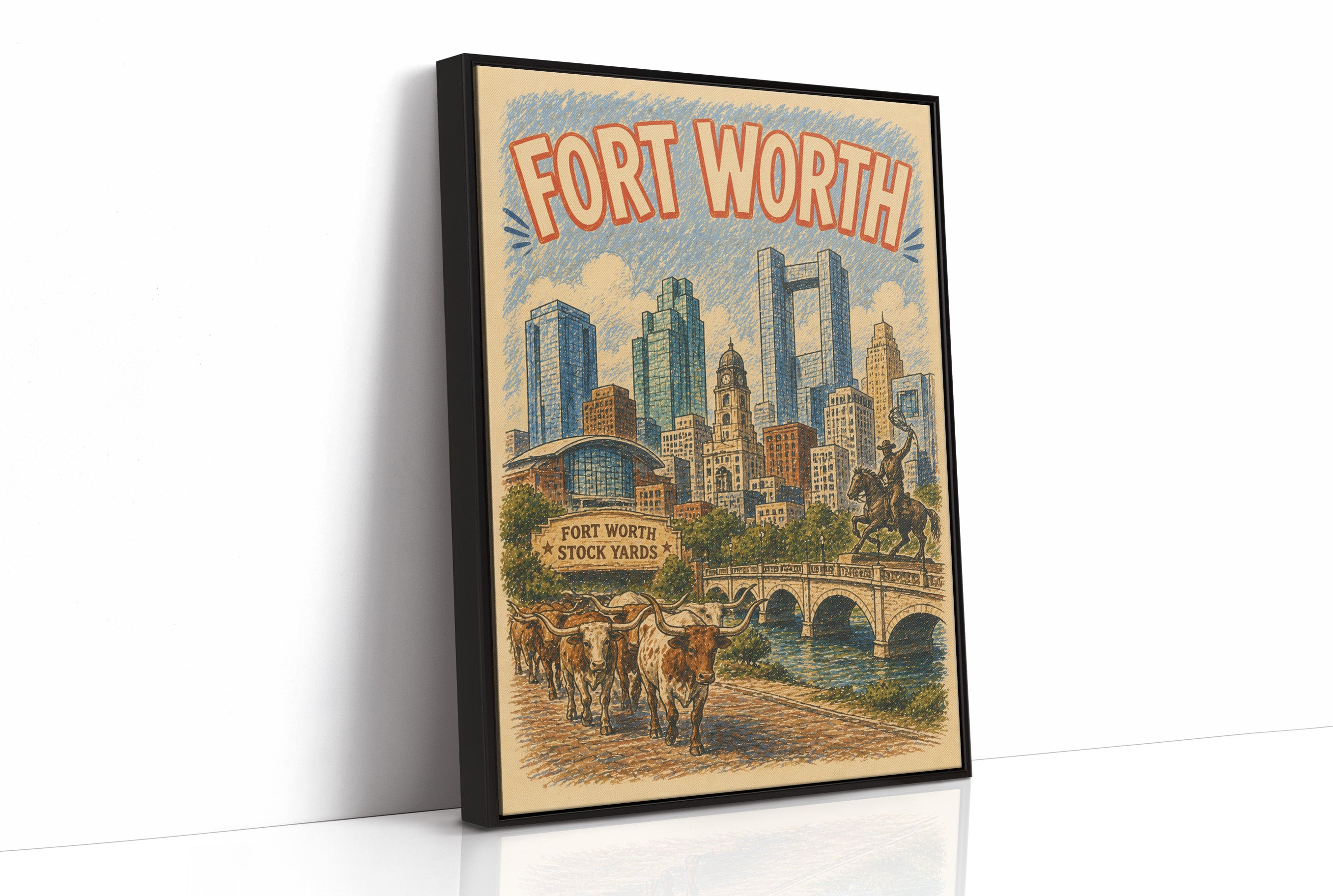 Fort Worth, Stockyards Skyline