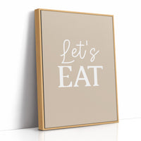Lets Eat Kitchen Wall Quote