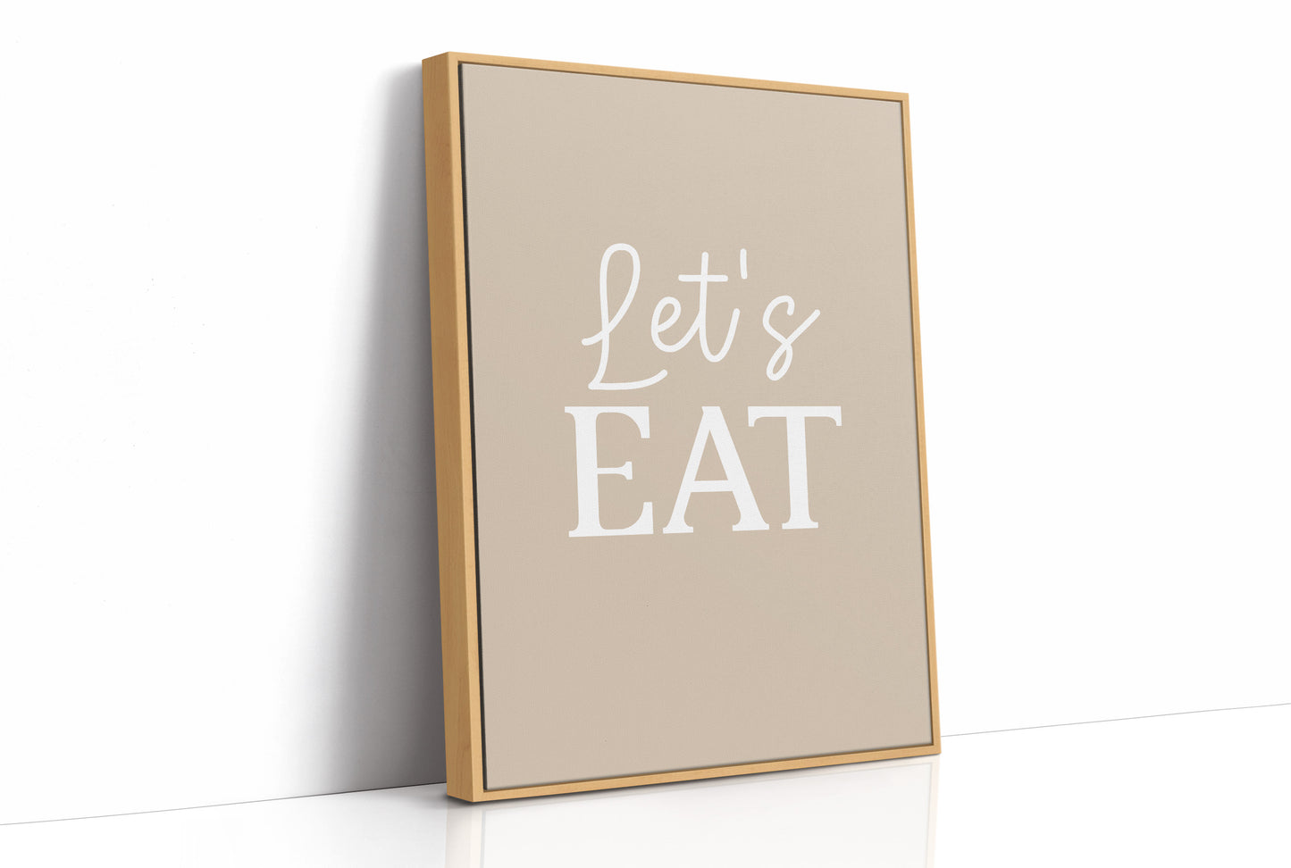 Lets Eat Kitchen Wall Quote