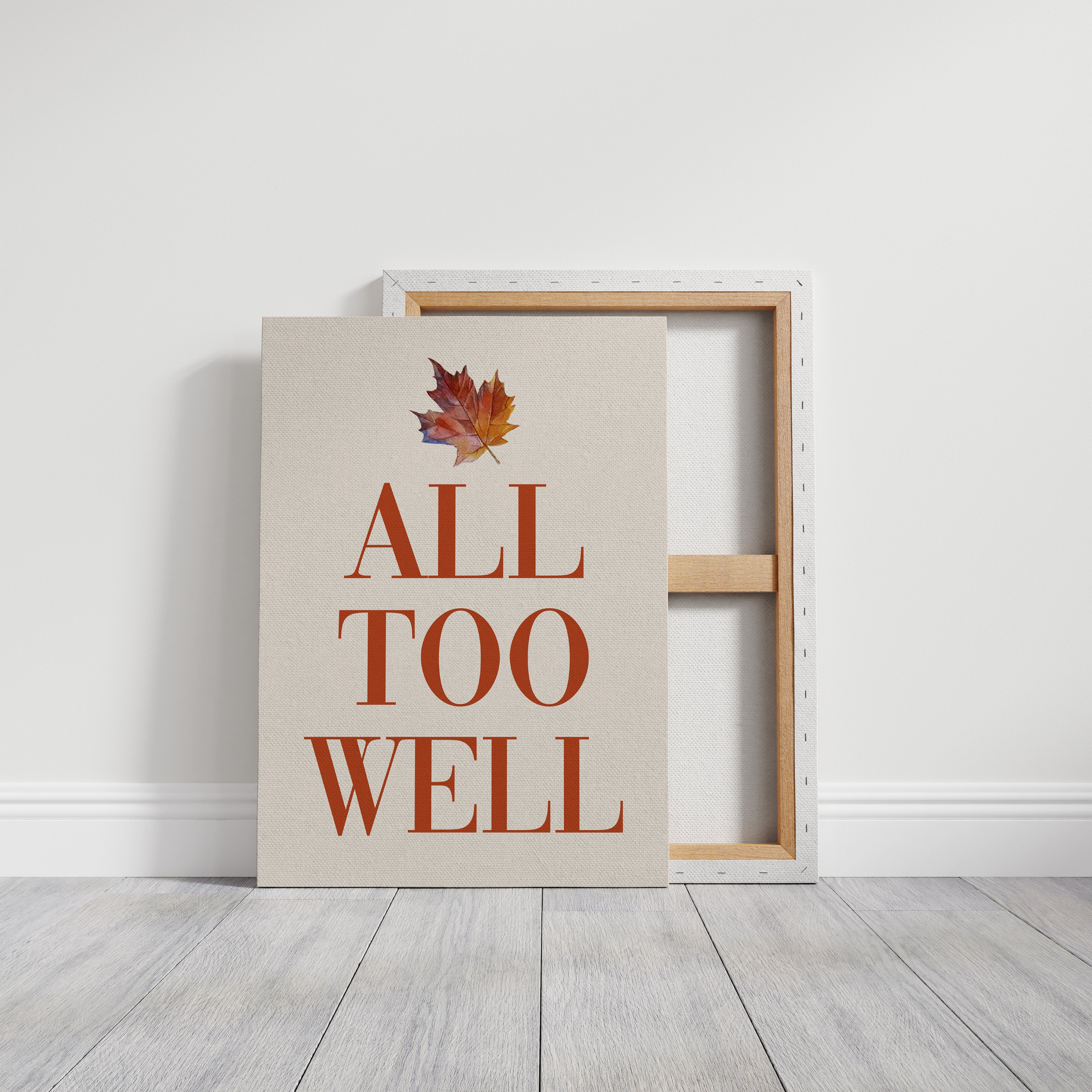 Maple Leaves Write Autumn Letters