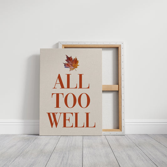 Maple Leaves Write Autumn Letters