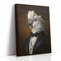 Dapper Cockatoo in Formal Attire