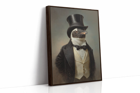 Dapper Penguin in Formal Attire