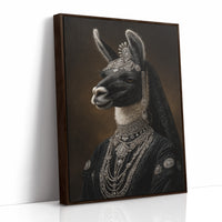 Regal Llama in Opulent Attire
