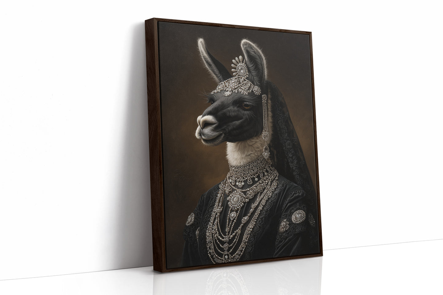 Regal Llama in Opulent Attire