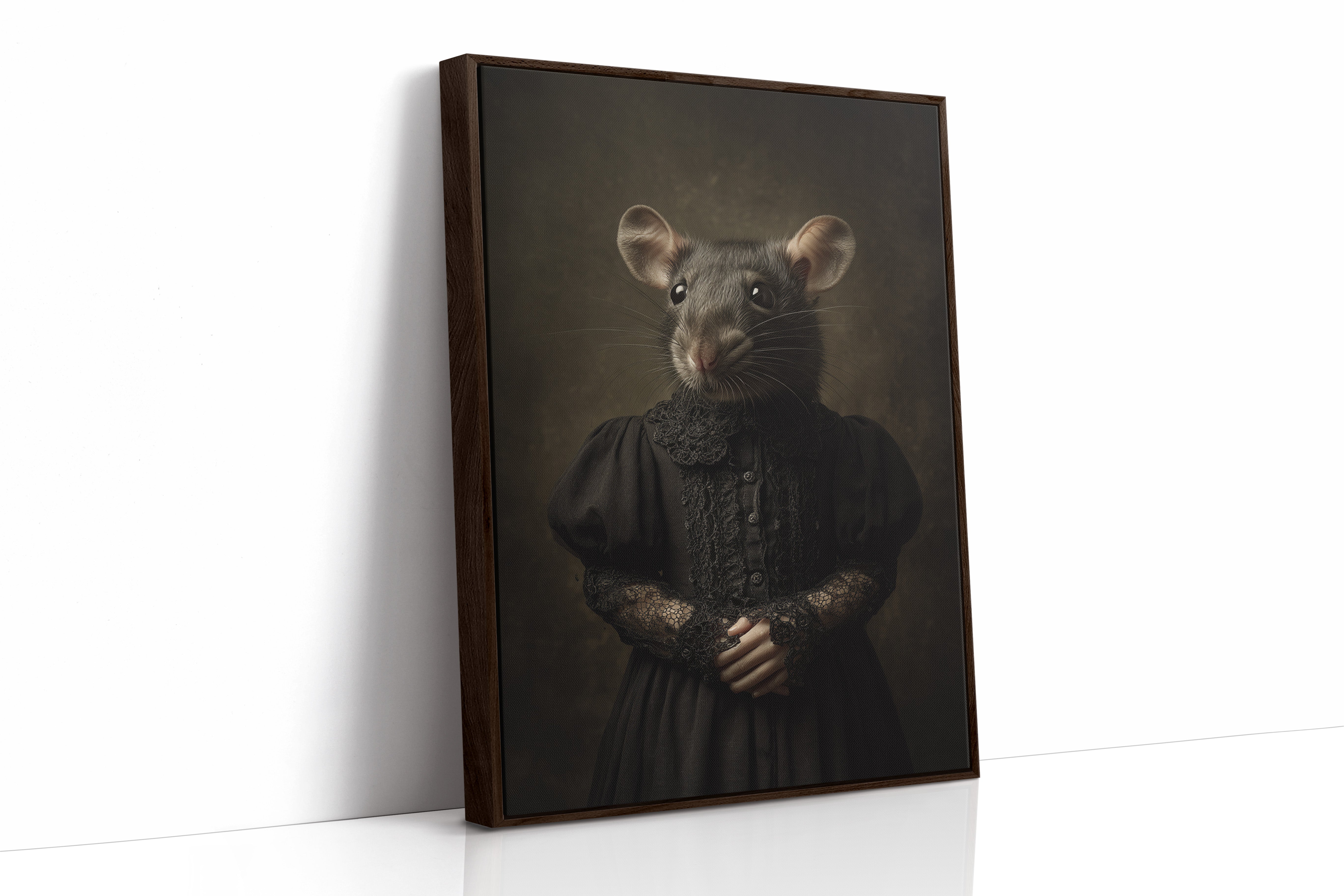 Elegant Rodent in Victorian Attire