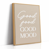 Good Food Good Mood Kitchen Quote