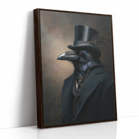 Dapper Raven in Formal Attire